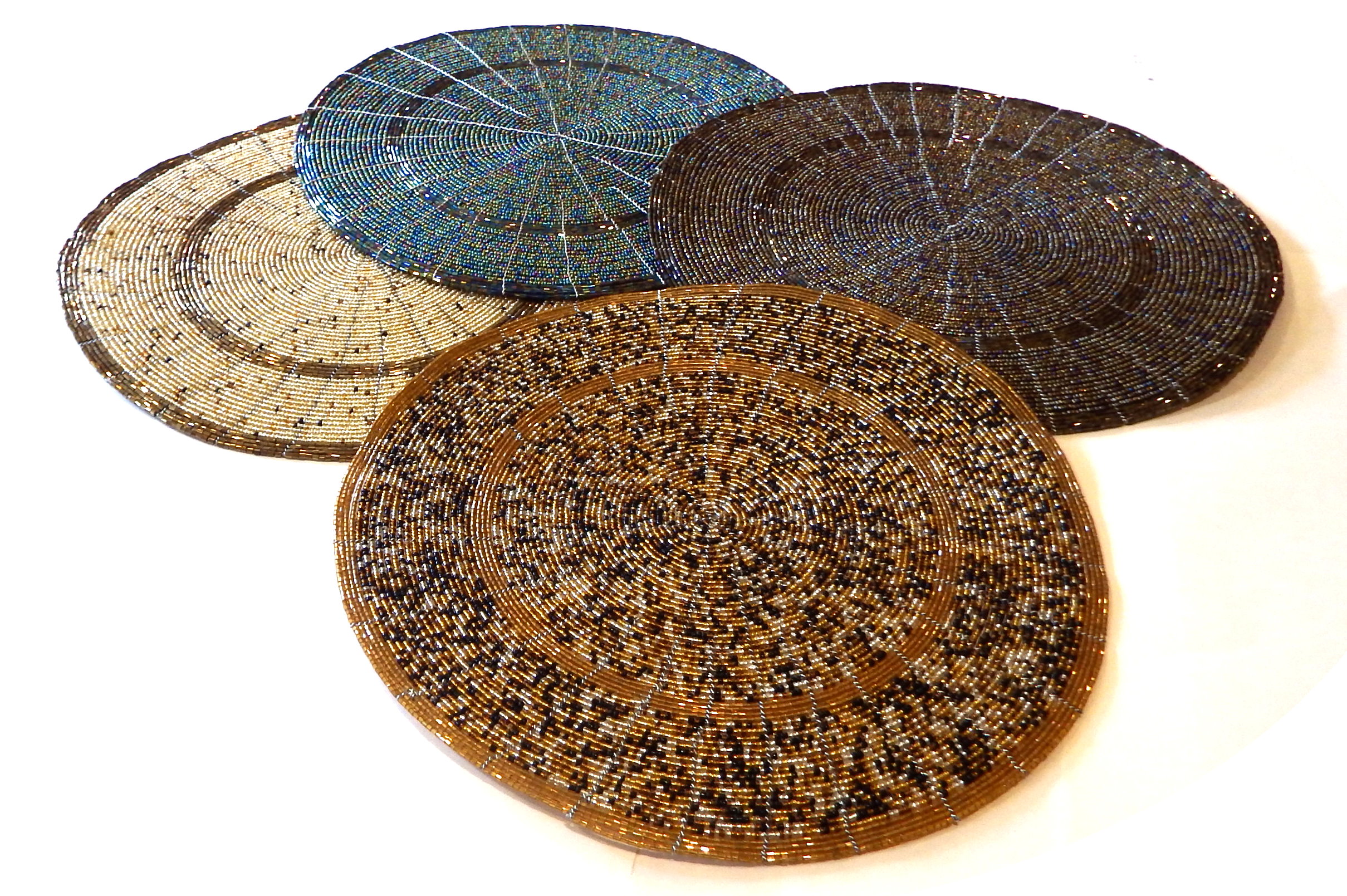Beaded table placemats