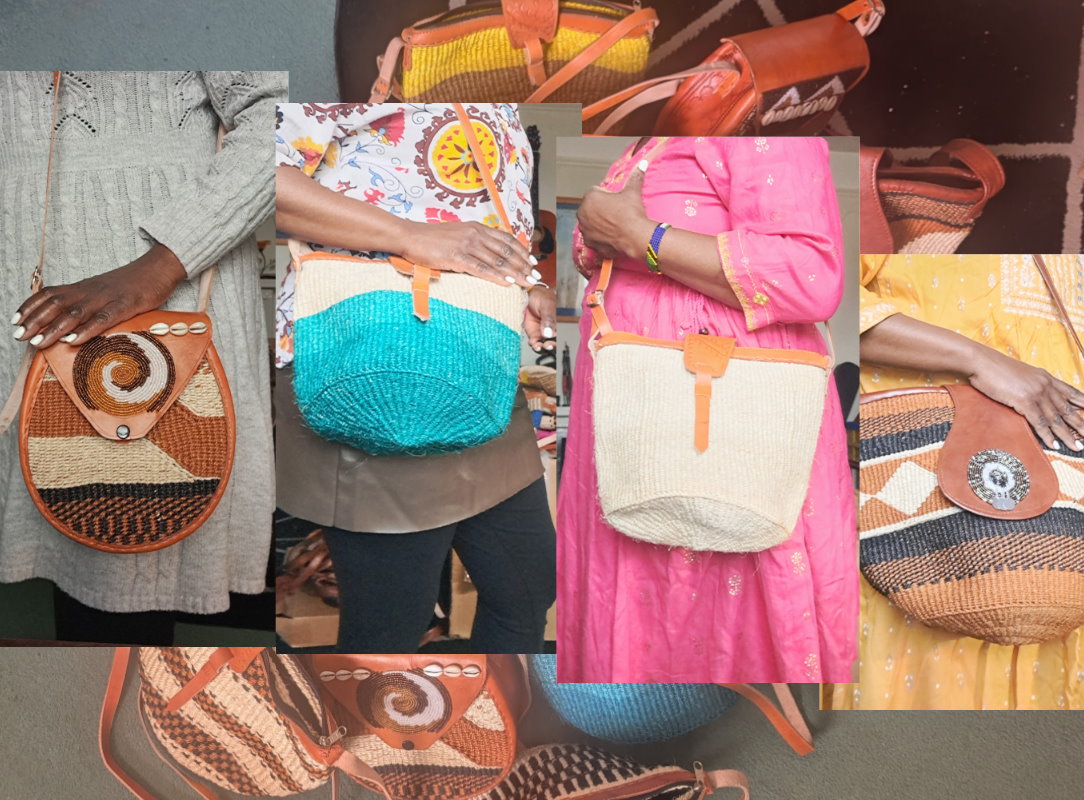 Handmade sisal handbags